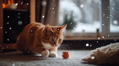 Jak pomoci kočce zvládnout zimní nudu: Zábavné aktivity na dlouhé zimní večery