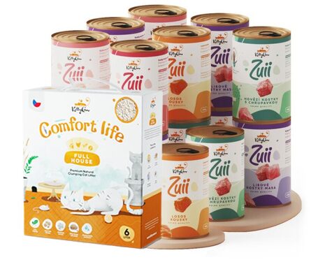 Stelivo Full house, 6 l + 10x konzerva Zuii, 10x400 g