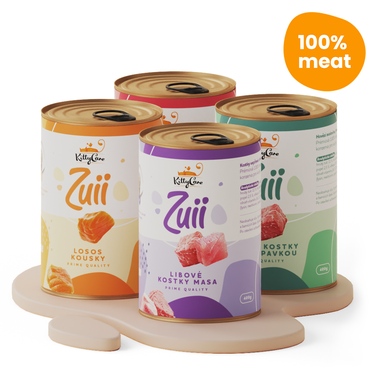 4x kombinace (hovězí, losos), 4x400 g