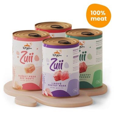 4x kombinace (hovězí, kuřecí), 4x400 g