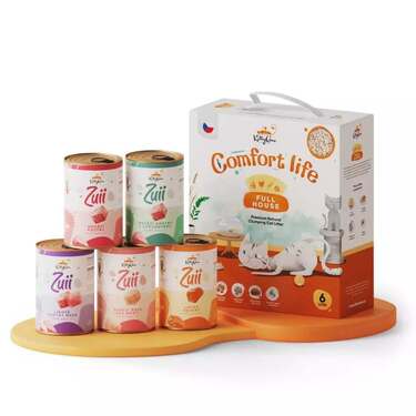 1x stelivo Full House, 6 l + 5x konzerv, 5x400 g